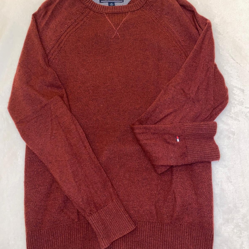 Tommy Hilfiger Classic Red Crewneck Sweater